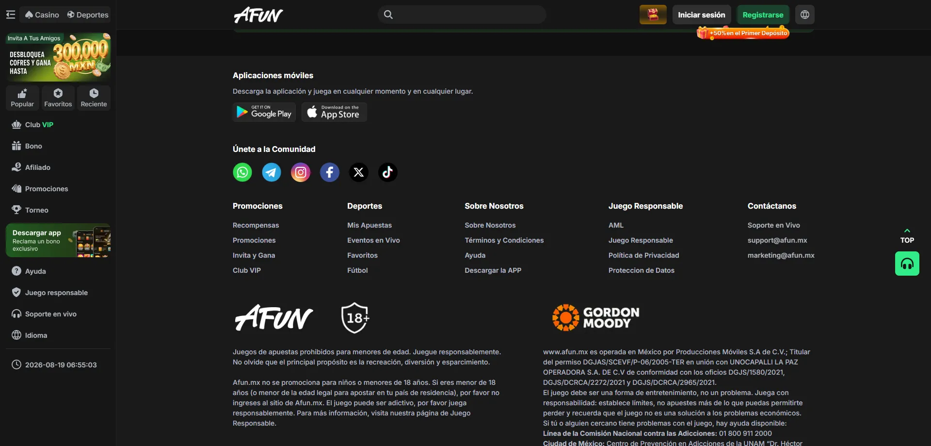 Métodos de pago disponibles en AFUN Casino México — SPEI y USDT
